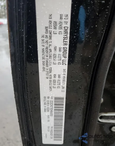 2013 Dodge Charger R/T из США, поврежденный, VIN 2C3CDXDT8DH602083